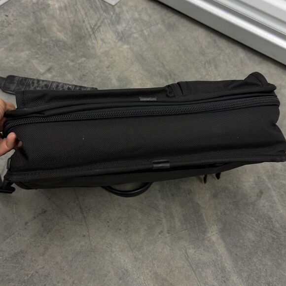 Tumi Alpha Expandable Briefcase Carry Laptop Bag Nylon Black 26160DH - Picture 8 of 15